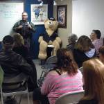 Luciano Marano | The Bainbridge Island Review &mdash; Bainbridge Island Police Officer Mike Tovar addresses the Citizen&rsquo;s Police Academy last week.