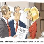 Trump’s 14th week in office | In cartoons