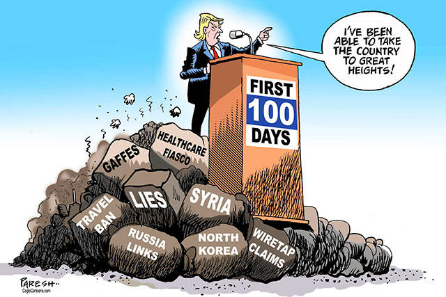 Trump’s 14th week in office | In cartoons