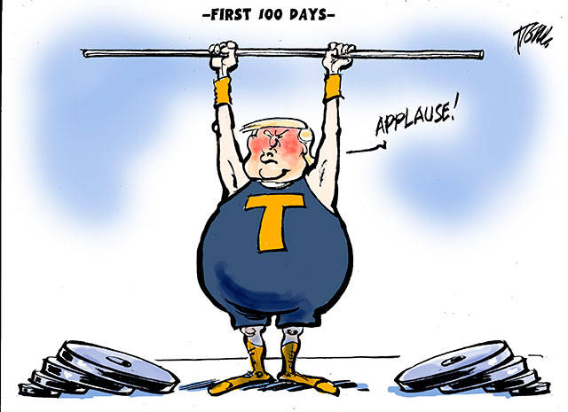 Trump’s 14th week in office | In cartoons