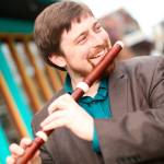 Flutist Joshua Romatowski and pianist Mayumi Tayake play in concert on Bainbridge