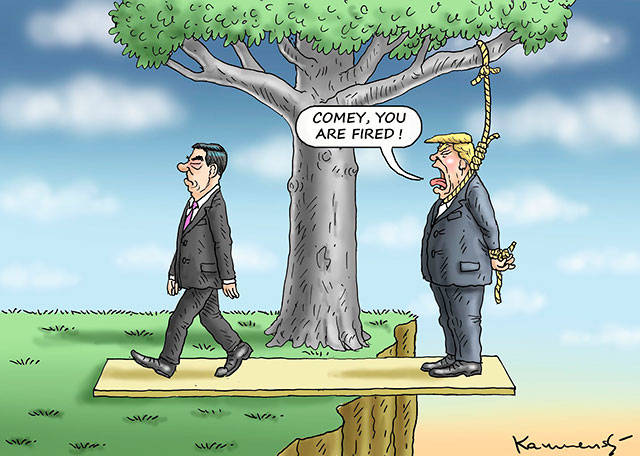 Comey’s firing | In cartoons