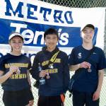 Tennis players move on