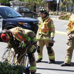 Bicyclist hurt in crash with van on High School Road