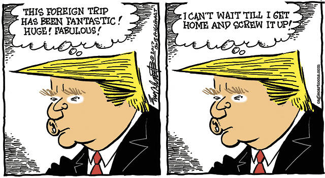 Trump’s 18th week in office | In cartoons