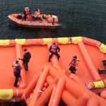 A slide to safety: WSF conducts emergency evacuation drills at Winslow terminal | Gallery