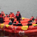 A slide to safety: WSF conducts emergency evacuation drills at Winslow terminal | Gallery