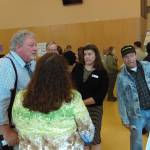 Luciano Marano | Bainbridge Island Review - Kitsap residents gathered Tuesday evening at North Kitsap High School for an informational open house hosted by U.S. Navy personnel regarding a proposal to conduct special warfare training in various local shoreline locations.