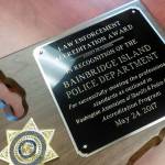 Luciano Marano | Bainbridge Island Review - The Bainbridge Island Police Department was recently awarded accredited status by the Washington Association of Sheriffs and Police Chiefs, recognizing its adherence to exacting standards in a variety of strategic and procedural areas, following a strenuous two-and-a-half year evaluation process.