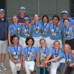 Samuel Alpaugh photo                                The Ice gather for a photo after winning the 2017 Little League Majors Softball Championship last week.