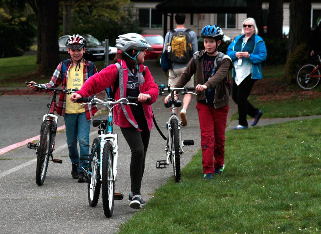Pedal power: Bike to School Day is a big hit on Bainbridge