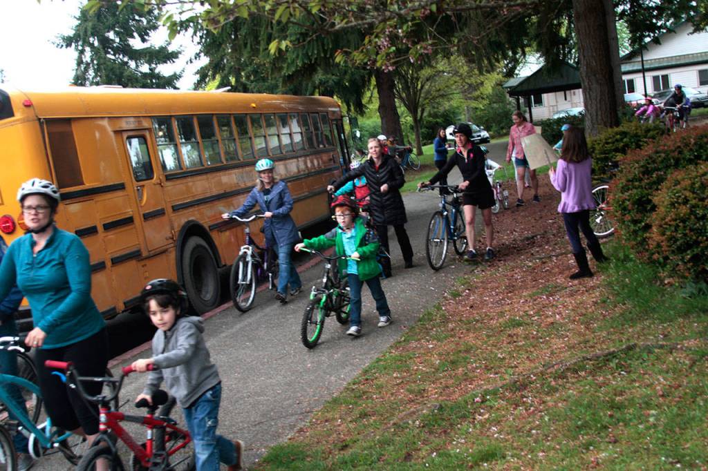 Pedal power: Bike to School Day is a big hit on Bainbridge