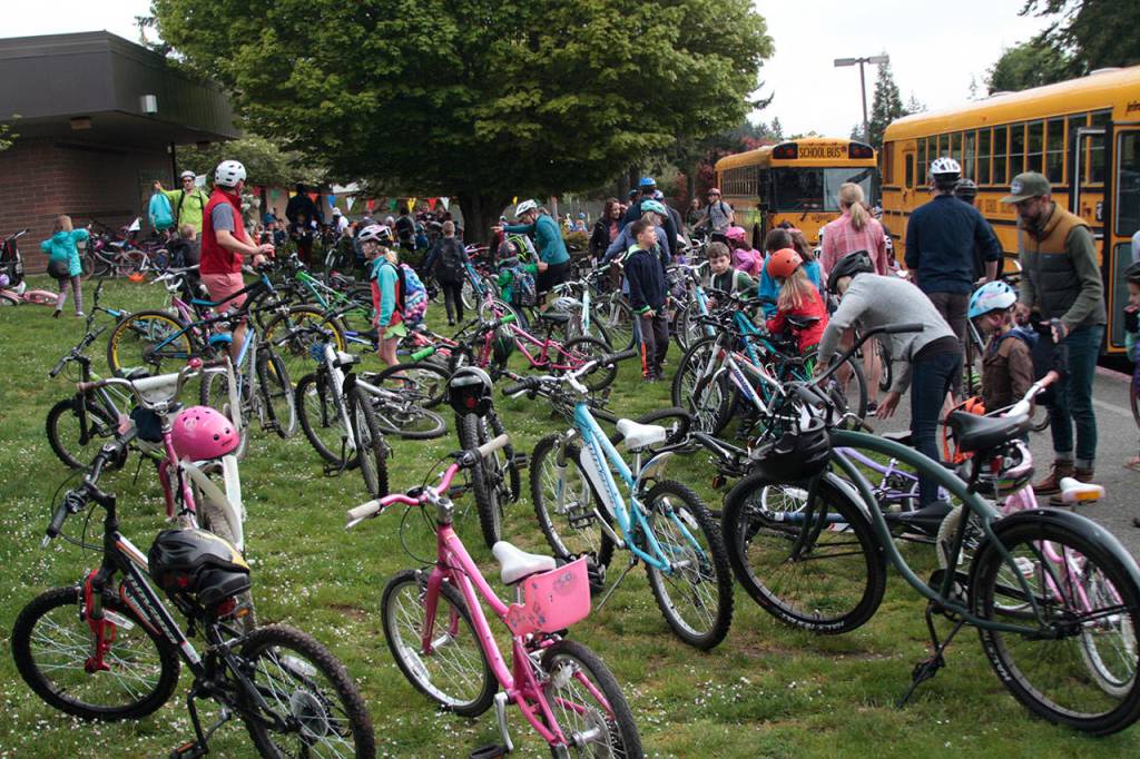 Pedal power: Bike to School Day is a big hit on Bainbridge