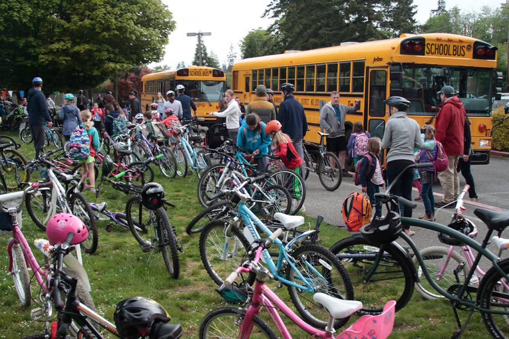 Pedal power: Bike to School Day is a big hit on Bainbridge