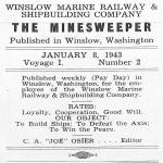 Newsletter offers a window into 1940s island life