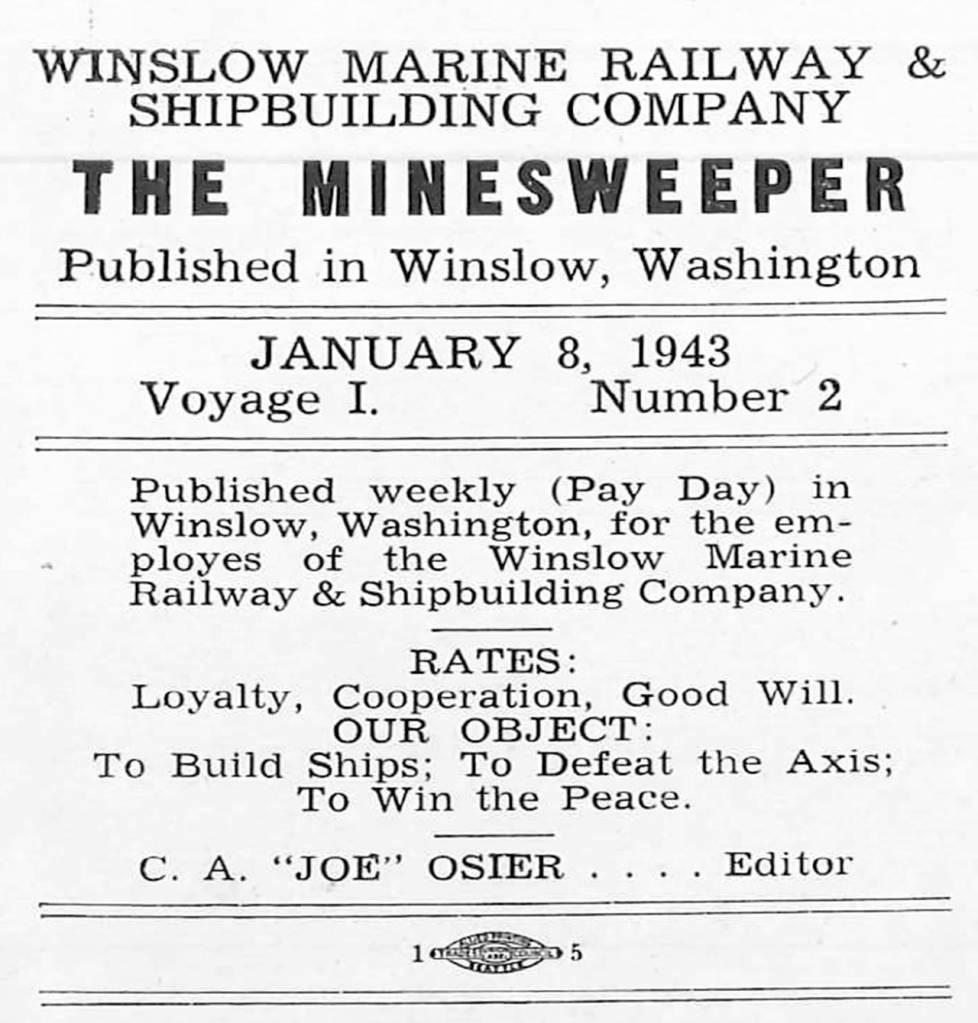 Newsletter offers a window into 1940s island life