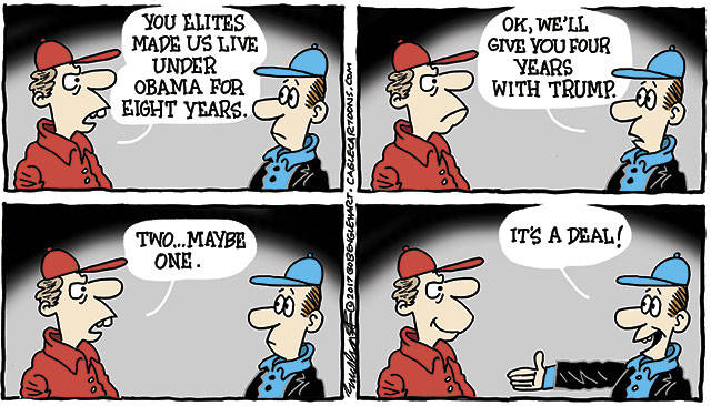 Trump’s 28th week in office | In cartoons