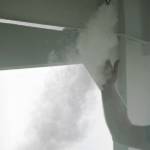 Luciano Marano | Bainbridge Island Review - A test of a new smoke-baed sprinkler head verification system onboard the MV Yakima.