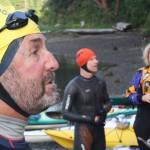 Island swimmers tackle daunting Seattle crossing