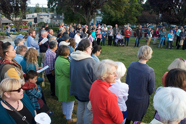 Bainbridge vigil against hate | Photo gallery