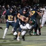 Bainbridge beat Franklin 48-6 in the Spartans&rsquo; homecoming game at BHS Memorial Stadium. (Luciano Marano | Bainbridge Island Review)