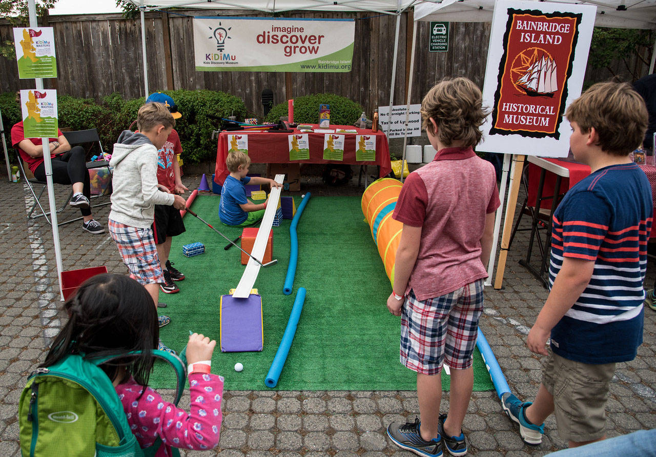 Photo courtesy of Kids Discovery Museum | Golf balls from the popular &ldquo;Motion Madness: Fun with Physics&rdquo; exhibit at Kids Discovery Museum will roll far beyond their usual designated space and travel through the entire building, putted by golfers of all ages and skill levels, as the nonprofit children&rsquo;s museum becomes an 18-hole miniature golf course for the inaugural KiDiMu Masters fundraiser.