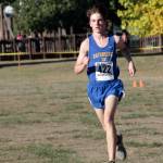 Bainbridge High School junior Sebastian Belkin (pictured here at the recent Battle Point Park meet) took First place at the 16-team Metro League Cross Country Championship meet, winning the first league championship for Bainbridge Cross Country since Nolan Amy&rsquo;s victory in 2003. (Luciano Marano | Bainbridge Island Review)