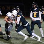 Luciano Marano | Bainbridge Island Review - The Bainbridge High School varsity football team defeated the visiting South Kitsap Wolves 34-21 Thursday, Nov. 2, to finish their season with a 5-4 overall record  their first winning season since 2010.