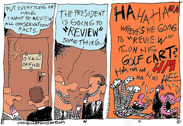 Trump’s 44th week in office | In cartoons