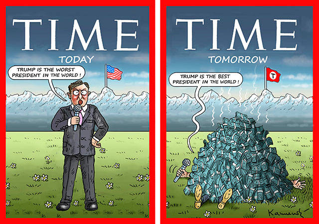 Trump’s 45th week in office | In cartoons