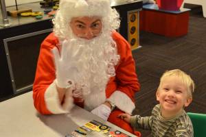 Kids have fun at museum playtime with Santa
