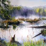 Irene Creek watercolor on paper. (Photo courtesy of BPA)