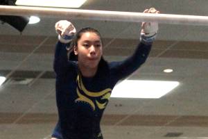 Spartans advance to second day of state gymnastics meet