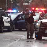 Luciano Marano | Bainbridge Island Review - A manhunt involving police officers from several local departments rushed through the streets of Winslow Wednesday afternoon in the wake of lockdown at Bainbridge High School before ending on Wyatt Way, with no serious injuries suffered by anyone involved, at about 4 p.m.