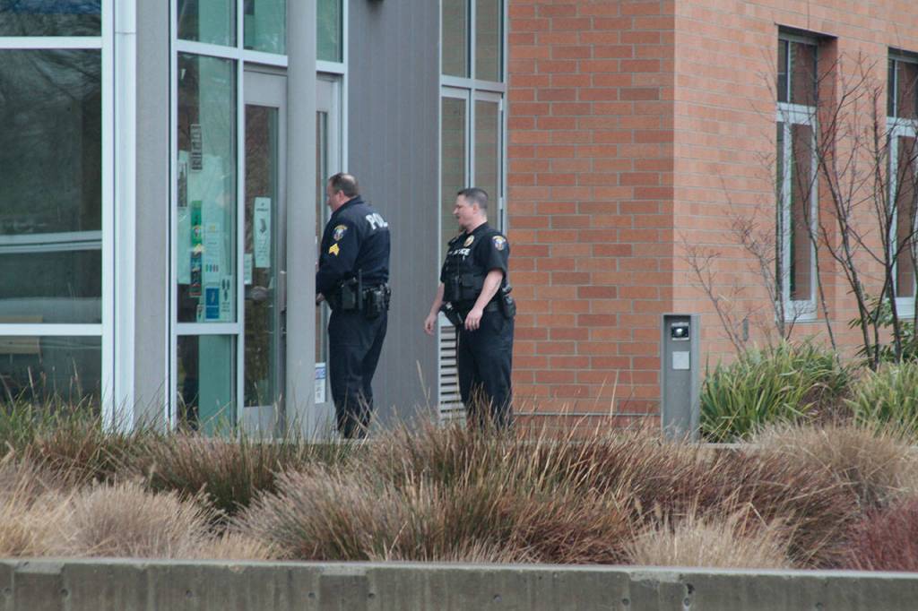 School lockdown leads to frantic manhunt | Photo gallery