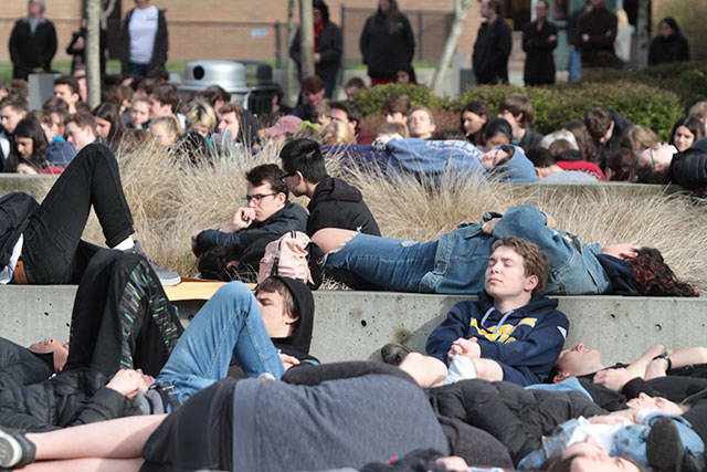 Bainbridge students walk out of class in national day of unity for school security | Photo gallery