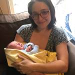 Rasham Nassar and the newest addition to her family, Atlas Oliver Gibbons. (Photo courtesy of Rasham Nassar)