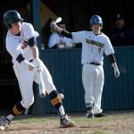 Luciano Marano | Bainbridge Island Review - Spartan Senior Ian Matthews at bat against Ballard Wednesday.                                 Luciano Marano | Bainbridge Island Review - Spartan Senior Ian Matthews at bat against Ballard Wednesday.