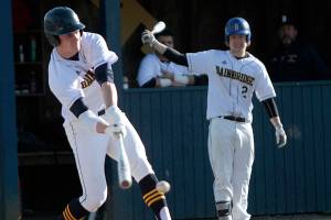 Spartan boys down 8-2 against Ballard baseballers