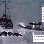 Images from King Countys Guardian 1 helicopter show the SWAT team approaching the Flying Gull. (Image courtesy of WSP)