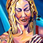 The Violinist, acrylic on canvas by Barbara Ferrier, an artist who will be featured in the Bainbridge Island Studio Tour this summer. (Image courtesy of the Bainbridge Island Studio Tour)