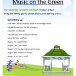 Image courtesy of Marissa Simcoe | The Winslow Green summer concert series Music on the Green will return Friday, June 29 with the first of many free concerts coming to the downtown Winslow outdoor venue.