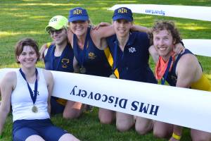 Island masters row to medals at Regionals