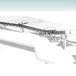 A rendering of the new Bainbridge walkway, looking northwest. (Image courtesy of WSF)