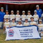 The Bainbridge Island Little League 10/11 All Star baseball team. (Photo courtesy of Paul Kruglik)