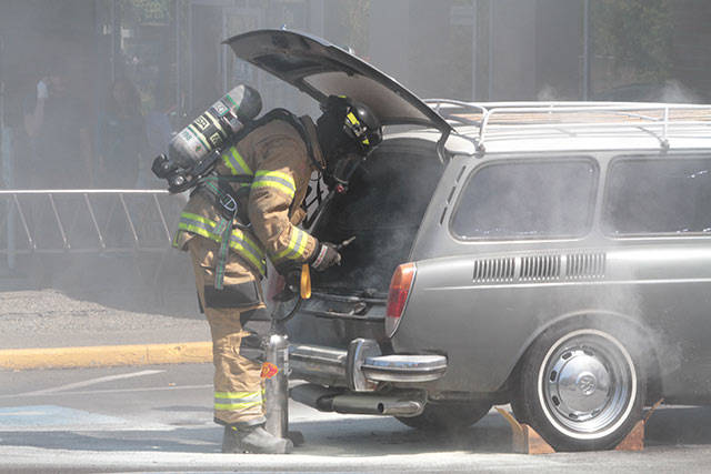 Bainbridge firefighters douse VW fire | Photo gallery
