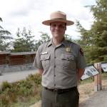 Luciano Marano | Bainbridge Island Review - Kevin Mahé, the 2018 summer park ranger at the Bainbridge Island Japanese American Exclusion Memorial.