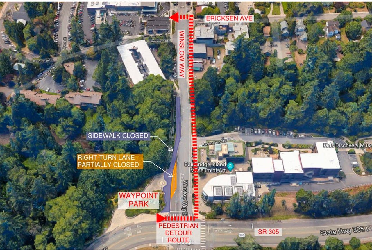 Bainbridge walkers to face detour downtown