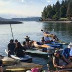 Let’s meet in the middle: Floating fun at Fletcher Bay