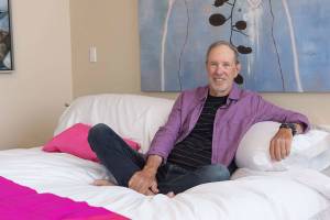 Waterbed inventor Charles Hall visits BARN